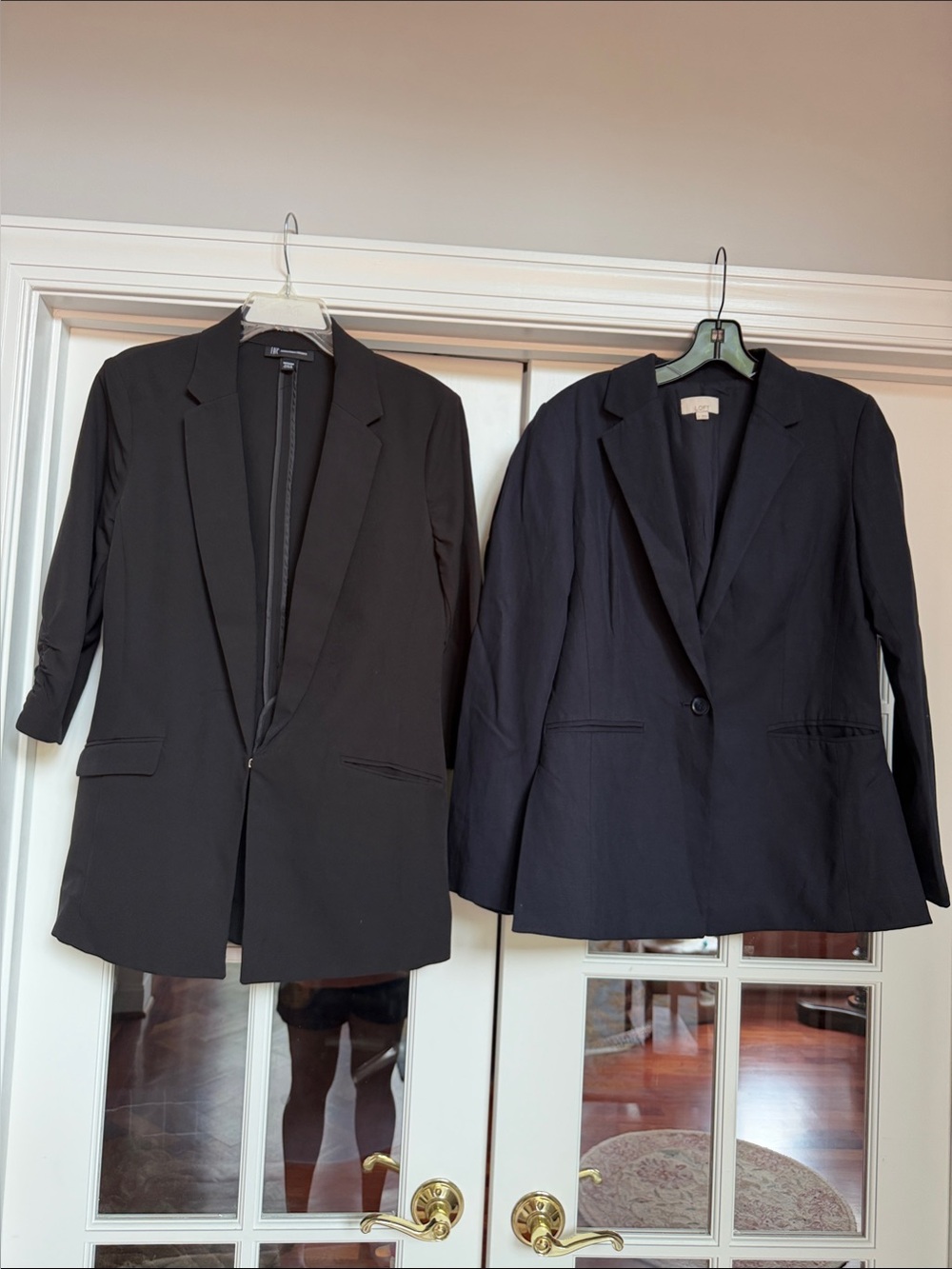 LOFT Blue Sz 8 and INC Black Medium Blazers- Classic Tailored Jacket